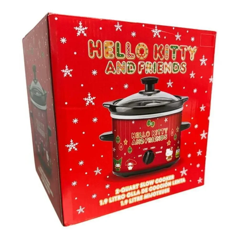 HELLO KITTY SLOW COOKER 2 QUART RED POT RARE COLLECTIBLE  KAWAII SANRIO HOLIDAYS